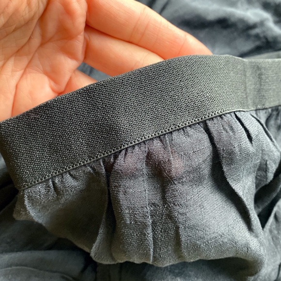 π€ TALL BLACK POM POM SLIT HIGH WAIST BEACH PANTS! - Picture 8 of 11